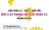 Bài 1.24 SGK Toán 11 tập 1 Kết nối tri thức